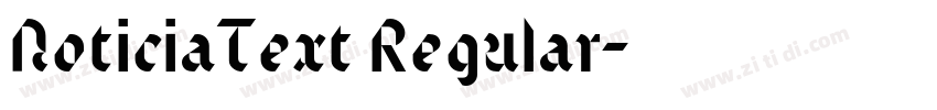 NoticiaText Regular字体转换